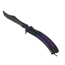 ★ StatTrak™ Butterfly Knife | Ultraviolet (Well-Worn)