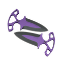 ★ StatTrak™ Shadow Daggers | Ultraviolet (Well-Worn)