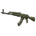 Souvenir AK-47 | Jungle Spray (Well-Worn)
