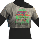 Vintage Design Crop Top