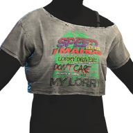 Vintage Design Crop Top
