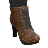 Leopard Print Heel Boots