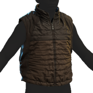 Puffer Gilet Brown