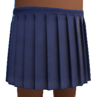 Blue Pleated Skirt