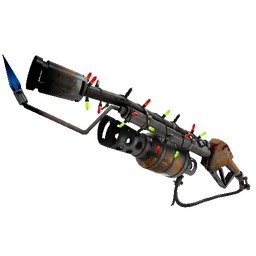 Strange Festivized Specialized Killstreak Turbine Torcher Flame Thrower (Battle Scarred)