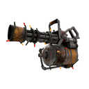 Unusual Festivized Professional Killstreak Brick House Minigun (Battle Scarred)