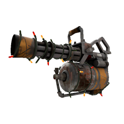 free tf2 item Strange Festivized Killstreak Brick House Minigun (Battle Scarred)
