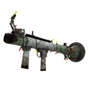 Strange Unusual Festivized Professional Killstreak Aqua Marine Rocket Launcher (Battle Scarred)