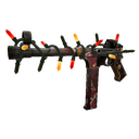 Unusual Festivized Professional Killstreak Low Profile SMG (Battle Scarred) (Isotope)