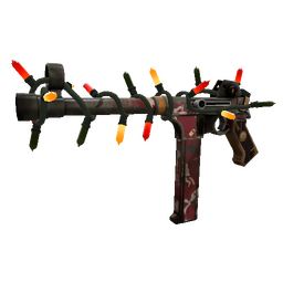 Strange Festivized Killstreak Low Profile SMG (Battle Scarred)