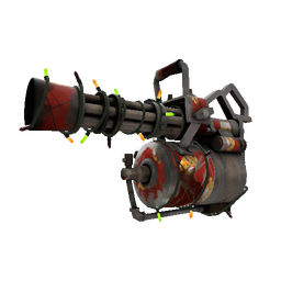 Strange Festivized Citizen Pain Minigun (Battle Scarred)