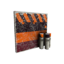 Unusual Pumpkin Plastered War Paint (Well-Worn)