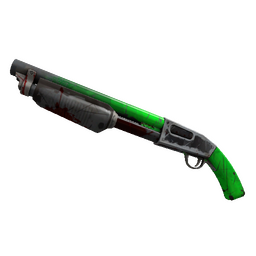 Strange Health and Hell (Green) Shotgun (Battle Scarred)