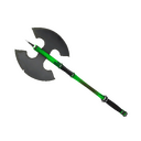 Strange Killstreak Health and Hell (Green) Scotsman's Skullcutter (Field-Tested)