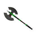 Strange Killstreak Health and Hell (Green) Scotsman's Skullcutter (Battle Scarred)
