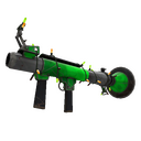 Strange Unusual Festivized Professional Killstreak Health and Hell (Green) Rocket Launcher (Well-Worn) (Isotope)
