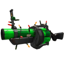 Strange Festivized Health and Hell (Green) Grenade Launcher (Field-Tested)