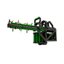 Strange Festivized Specialized Killstreak Health and Hell (Green) Brass Beast (Well-Worn)