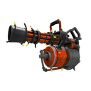 Unusual Festivized Professional Killstreak Health and Hell Minigun (Field-Tested) (Isotope)