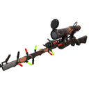 Unusual Festivized Sunriser Sniper Rifle (Battle Scarred)