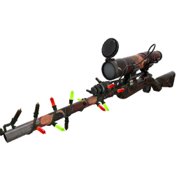 Unusual Festivized Sunriser Sniper Rifle (Battle Scarred)