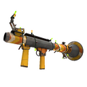 Unusual Festivized Killstreak Cream Corned Rocket Launcher (Well-Worn) (Isotope)