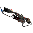 Strange Festivized Team Serviced Flame Thrower (Battle Scarred)
