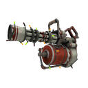 Unusual Festivized Professional Killstreak Sleek Greek Minigun (Field-Tested) (Cool)