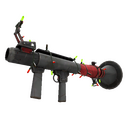 Unusual Festivized Killstreak Team Detail Rocket Launcher (Well-Worn) (Hot)