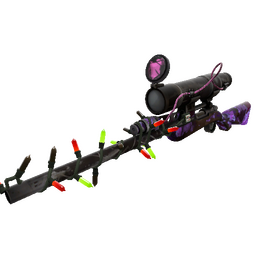 free tf2 item Festivized Purple Range Sniper Rifle (Battle Scarred)