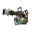 Unusual Festivized Killstreak Brain Candy Minigun (Well-Worn) (Hot)