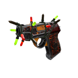 Strange Festivized Shot to Hell Pistol (Battle Scarred)