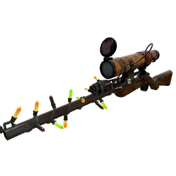 free tf2 item Festivized Dressed to Kill Sniper Rifle (Battle Scarred)