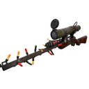 Strange Festivized Wildwood Sniper Rifle (Battle Scarred)