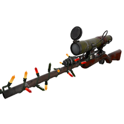 Strange Festivized Wildwood Sniper Rifle (Battle Scarred)