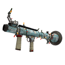 Festivized Specialized Killstreak Blue Mew Rocket Launcher (Battle Scarred)