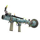Unusual Festivized Blue Mew Rocket Launcher (Field-Tested) (Hot)