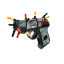 Unusual Festivized Specialized Killstreak Blue Mew Pistol (Battle Scarred)