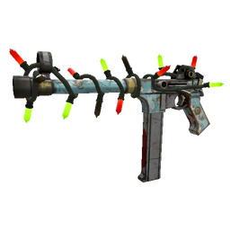 free tf2 item Festivized Blue Mew SMG (Battle Scarred)