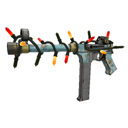 Unusual Festivized Specialized Killstreak Blue Mew SMG (Field-Tested)