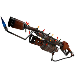 free tf2 item Festivized Civil Servant Mk.II Flame Thrower (Well-Worn)