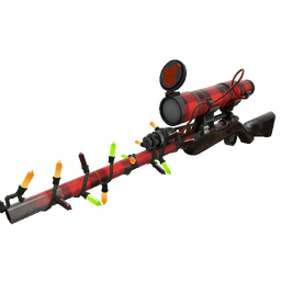 Festivized Plaid Potshotter Mk.II Sniper Rifle (Battle Scarred)