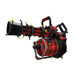 Festivized Plaid Potshotter Mk.II Minigun (Well-Worn)