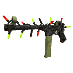 Unusual Festivized Professional Killstreak Woodsy Widowmaker SMG (Minimal Wear)