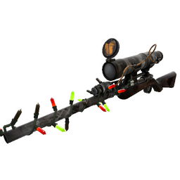 Strange Festivized Specialized Killstreak Night Owl Sniper Rifle (Battle Scarred)