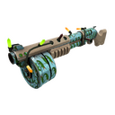 Unusual Festivized Professional Killstreak Croc Dusted Panic Attack (Minimal Wear) (Isotope)