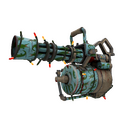 Unusual Festivized Specialized Killstreak Croc Dusted Minigun (Battle Scarred) (Isotope)
