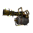 Strange Unusual Festivized Specialized Killstreak Tiger Buffed Minigun (Battle Scarred) (Isotope)