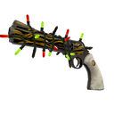 Unusual Festivized Specialized Killstreak Tiger Buffed Revolver (Well-Worn) (Cool)