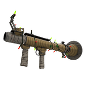 Unusual Festivized Specialized Killstreak Bamboo Brushed Rocket Launcher (Field-Tested) (Isotope)